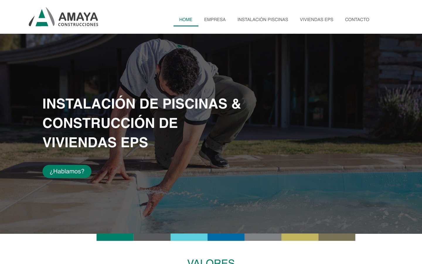 Sitio web Amaya Construcciones — amayaconstrucciones.com.ar, desarrollo WordPress por MSA Projects