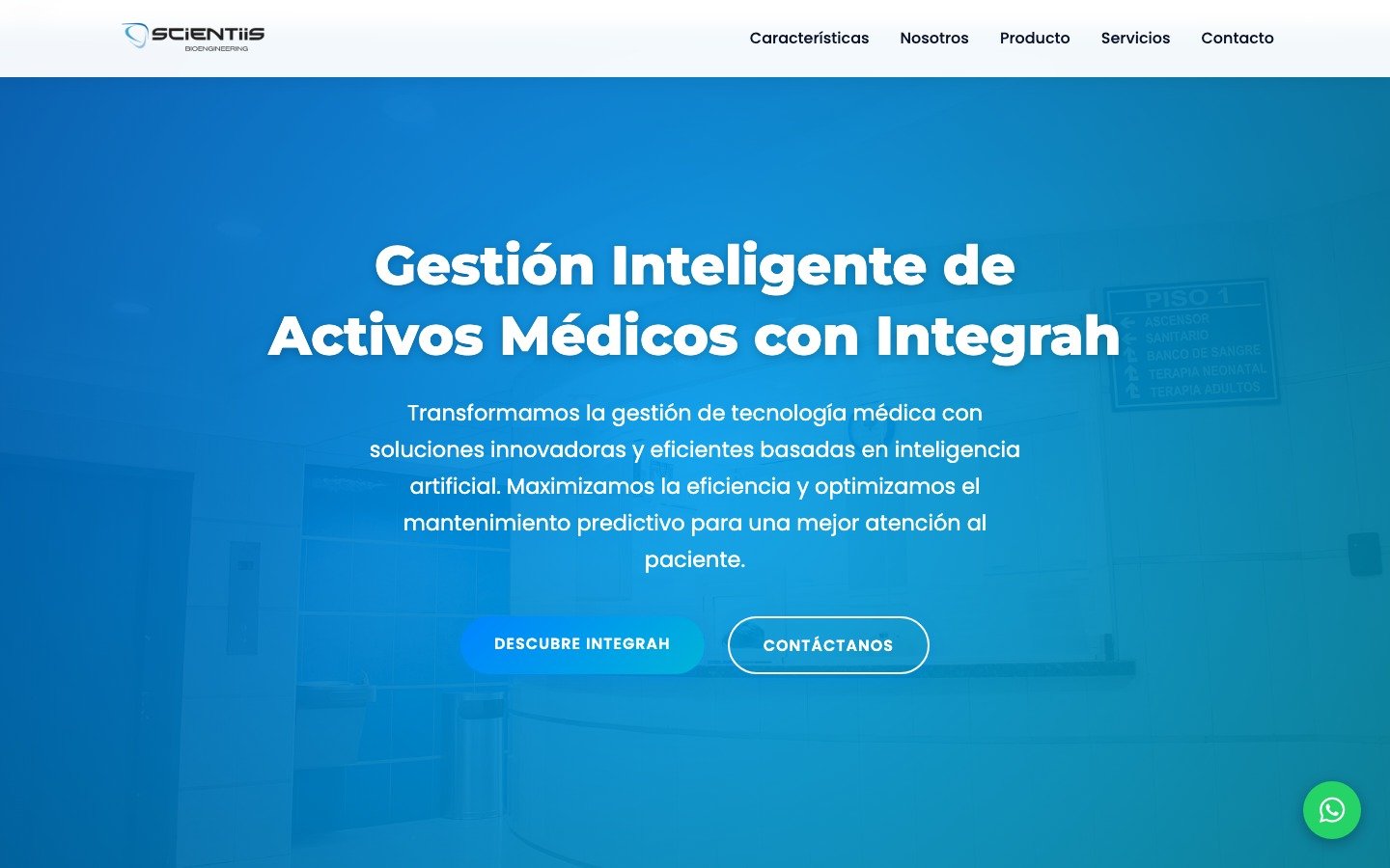 Sitio web Scientiis — scientiis.com.ar, desarrollo WordPress por MSA Projects
