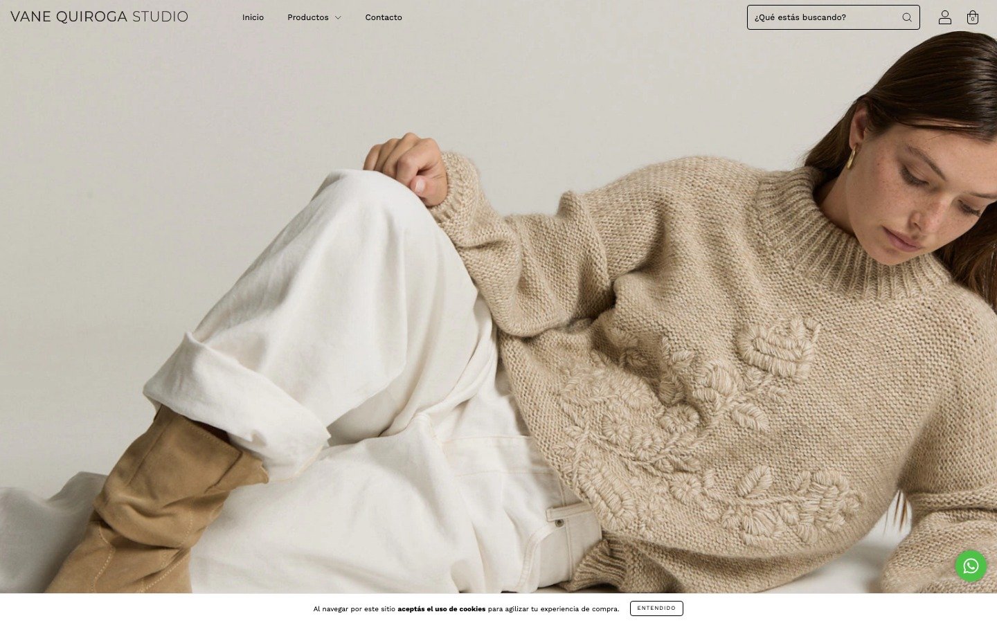 Tienda online Vane Quiroga Studio — vanequiroga.com.ar, e-commerce WordPress por MSA Projects