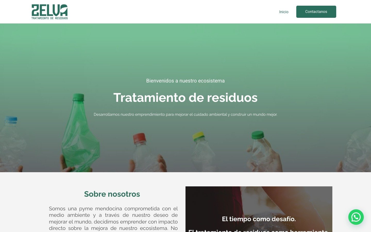 Sitio web Zelva Sustentable — zelva-sustentable.com, desarrollo WordPress por MSA Projects